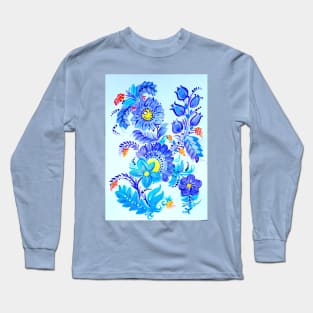 Decor blu ucraine Long Sleeve T-Shirt